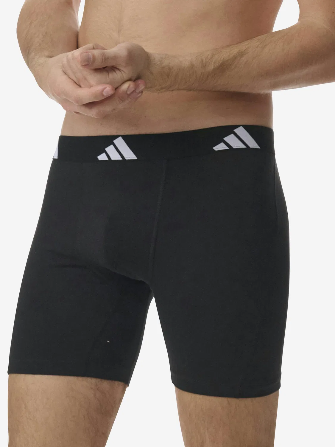 Мужские боксеры Active Flex Cotton Adidas, Schwarz — фото 4