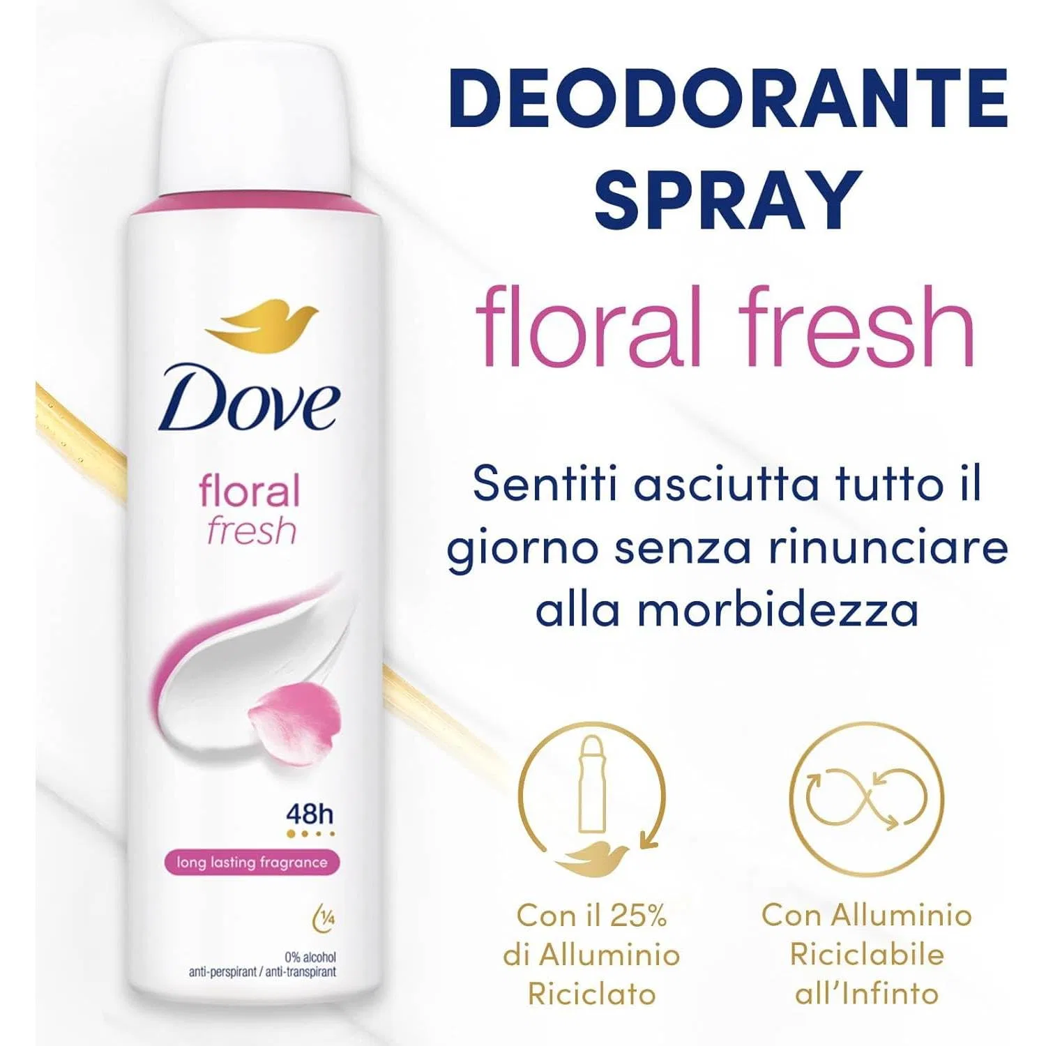 Дезодорант антиперспирант Dove Floral Fresh, 150 мл — фото 2