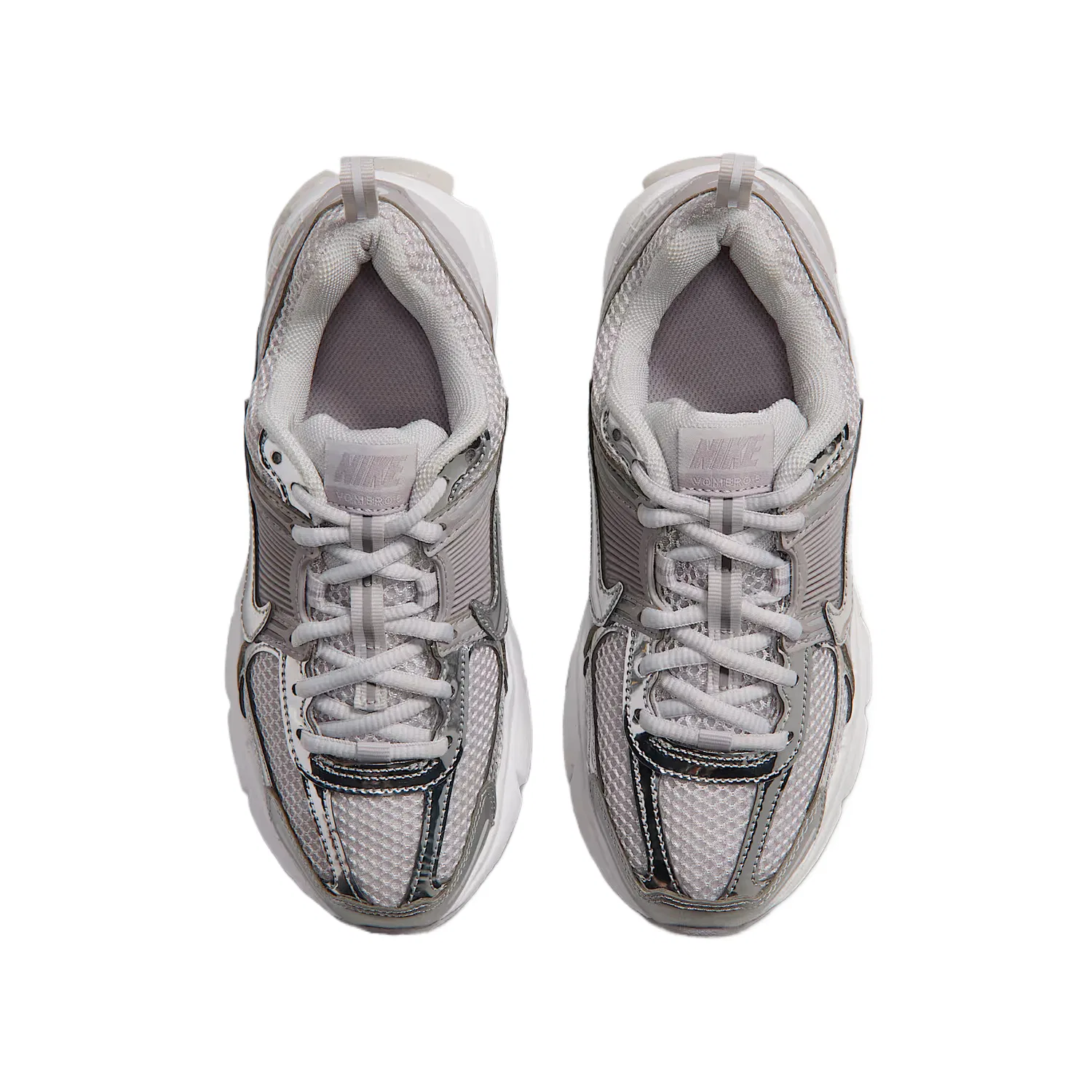 Детские кроссовки дышащие с синтетической кожи Nike Vomero 5, Best Gray/Silver — фото 4