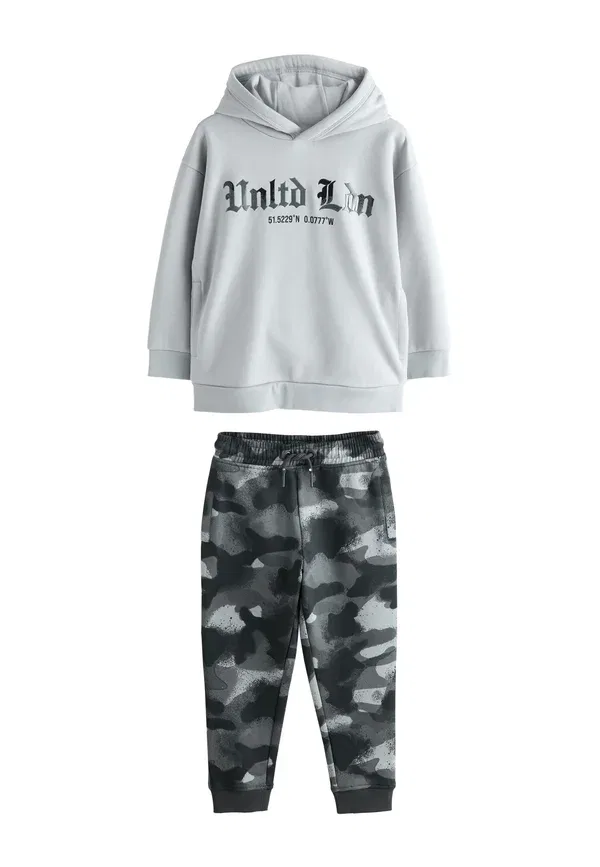 Комплект из худи и брюк, камуфляж, Regular fit joggers set, Next, Camouflage