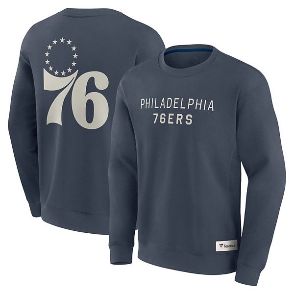 

Мужской синий свитшот philadelphia 76ers elements future ground lettering Fanatics