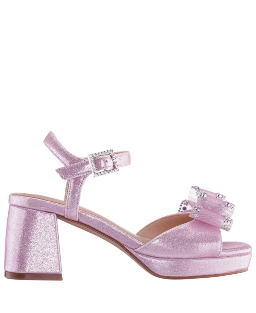 Сандалии для девочек Aiza на каблуке и платформе Nina, Pink — фото 2