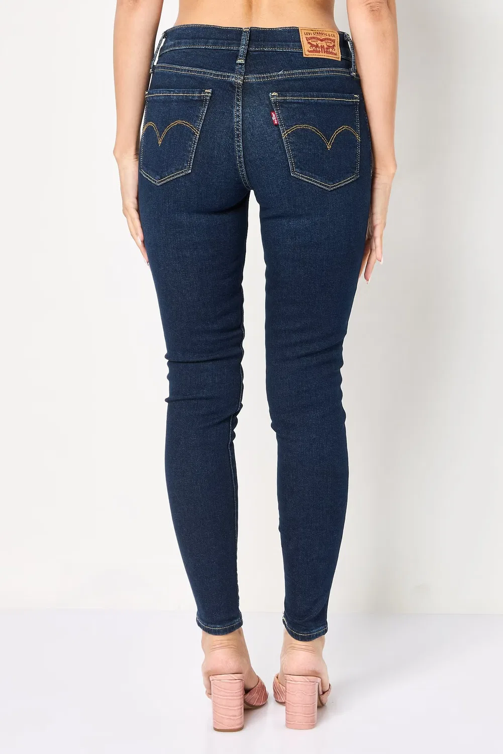 Levi'S Джинсы супер скинни с эффектом потертости, синий — фото 4