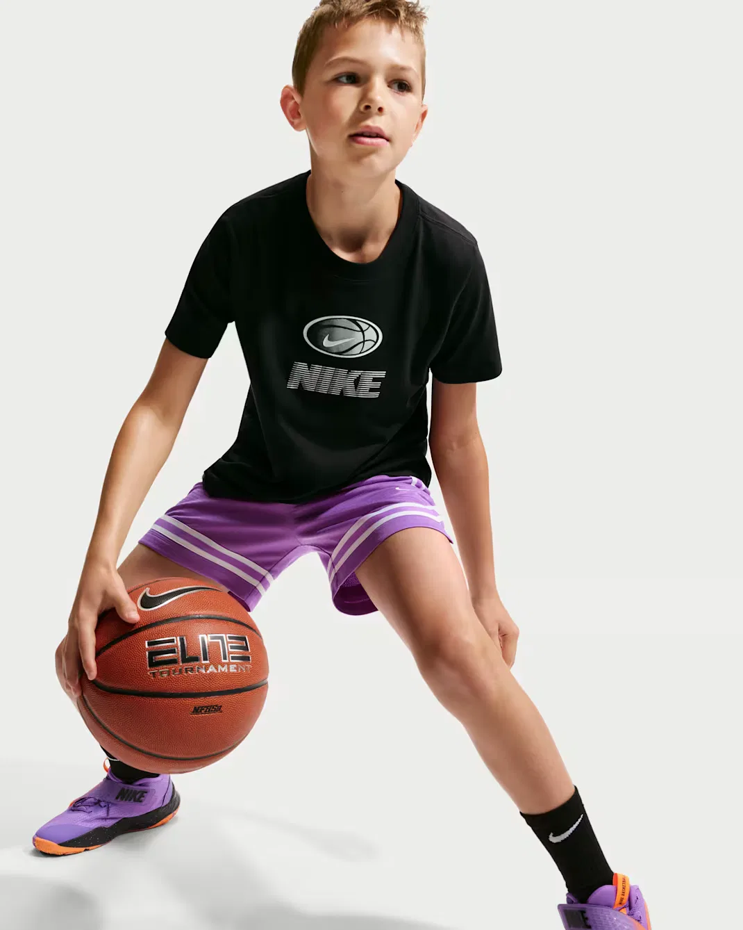 Детская футболка Dri-FIT Nike, Black — фото 3