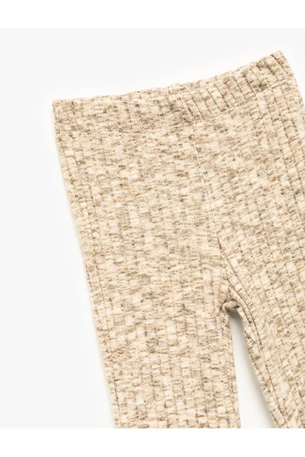 Детские брюки для девочек с эластичным поясом Koton, Beige Melange — фото 3