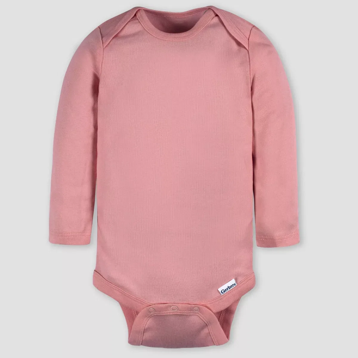 Детский боди-комбинезон с длинным рукавом Gerber Baby 4pk Long Sleeve Onesies NEWBORN, Pink — фото 2