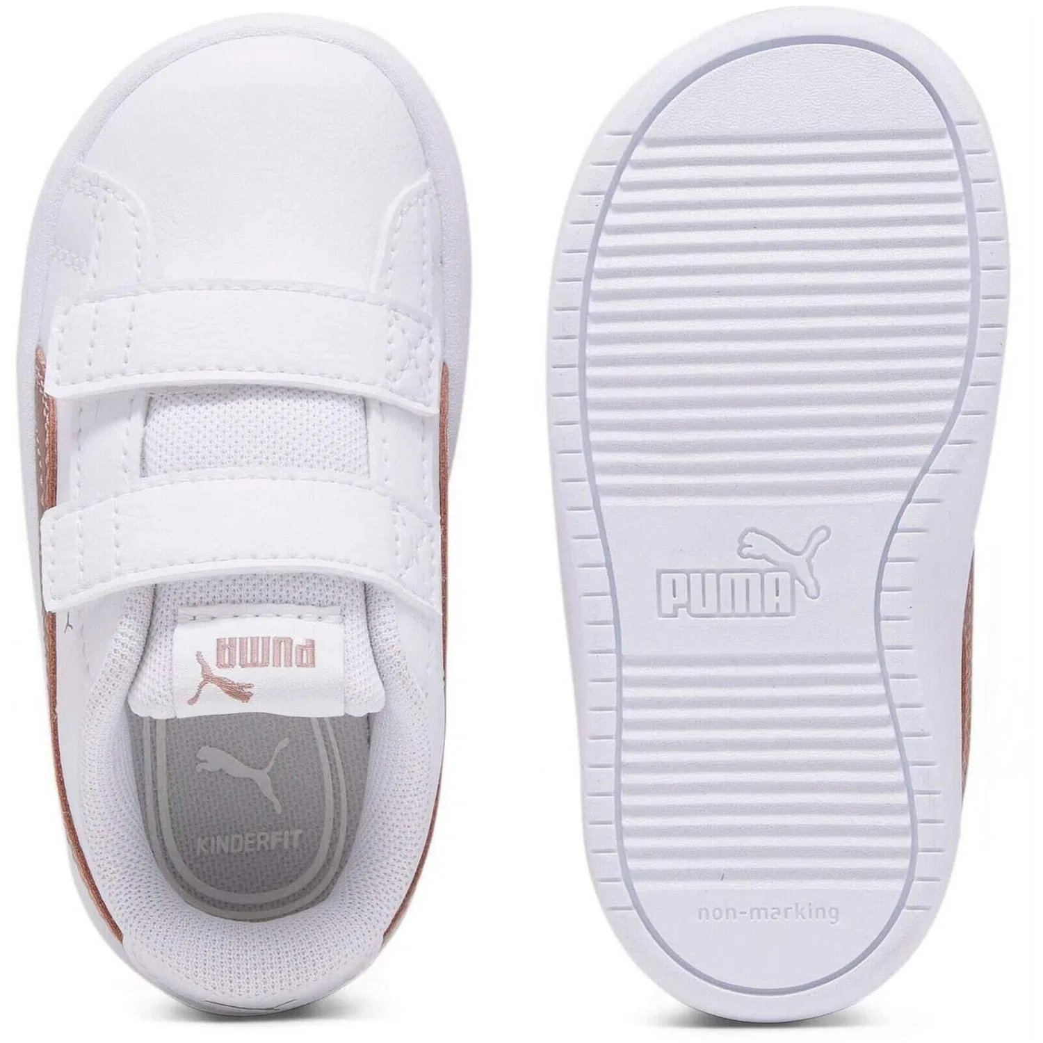 Детские кроссовки из экокожи Puma Rickie Classic V Inf, Weiss — фото 2