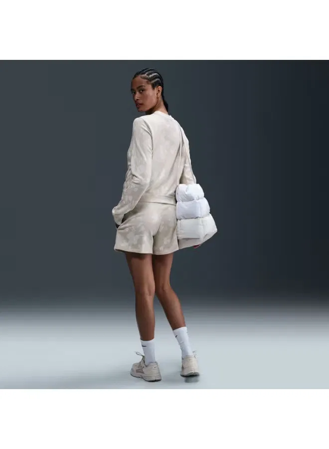 Свитшот с принтом Nike Sportswear Chill Terry, коричневый — фото 3