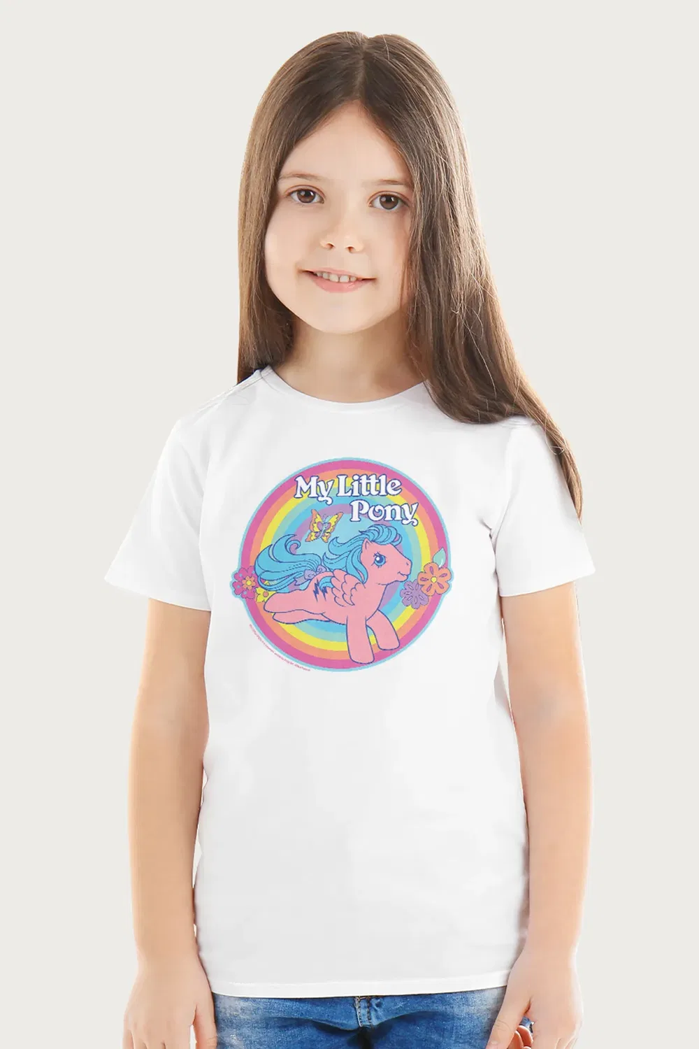 Футболка с принтом Firefly Smile Rainbow Circle My Little Pony, White