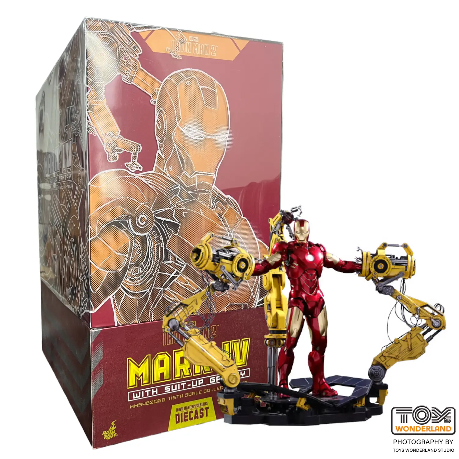 

Фигурка Hot Toys Marvel, Iron Man 2, Mark IV with Suit-Up Gantry MMS462, 32 см