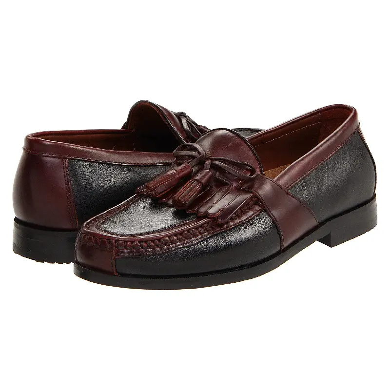 

Лоферы Aragon Kiltie Tassel Loafer Johnston & Murphy, черный/бордовый