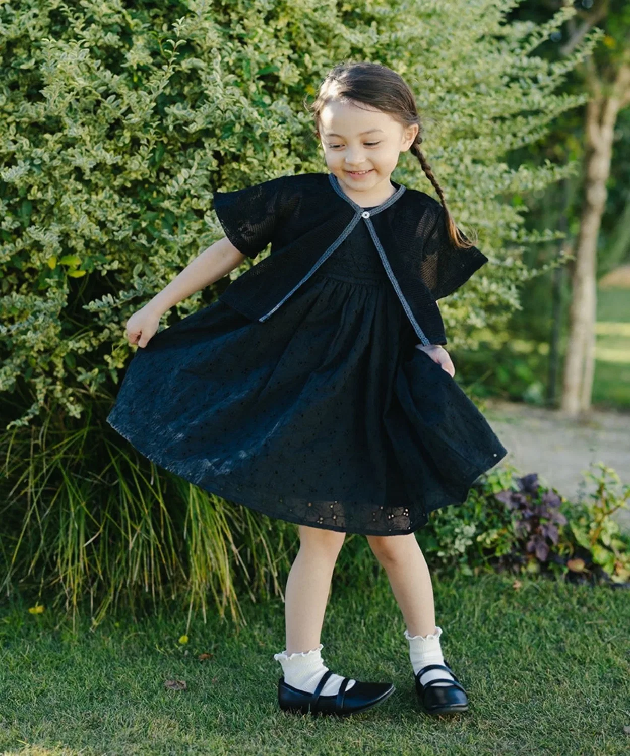 Детское кружевное болеро Little s.t by s.t.closet, Лавандовый — фото 2