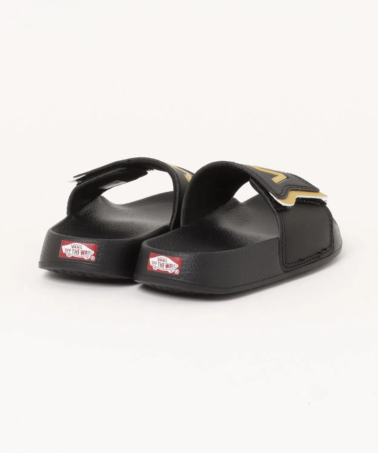 Детские сандалии с ремешками на липучке OVERS SS VANS, Black/Gold — фото 2
