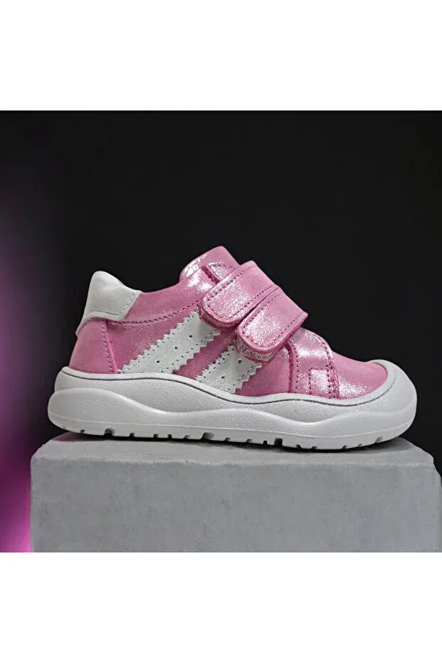 Детские тапочки-носочки из кожи Viva Shoes, Pink