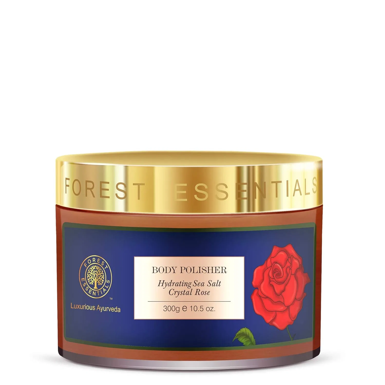 Скраб для тела Hydrating Sea Salt Crystal Rose, Forest Essentials, 300 г