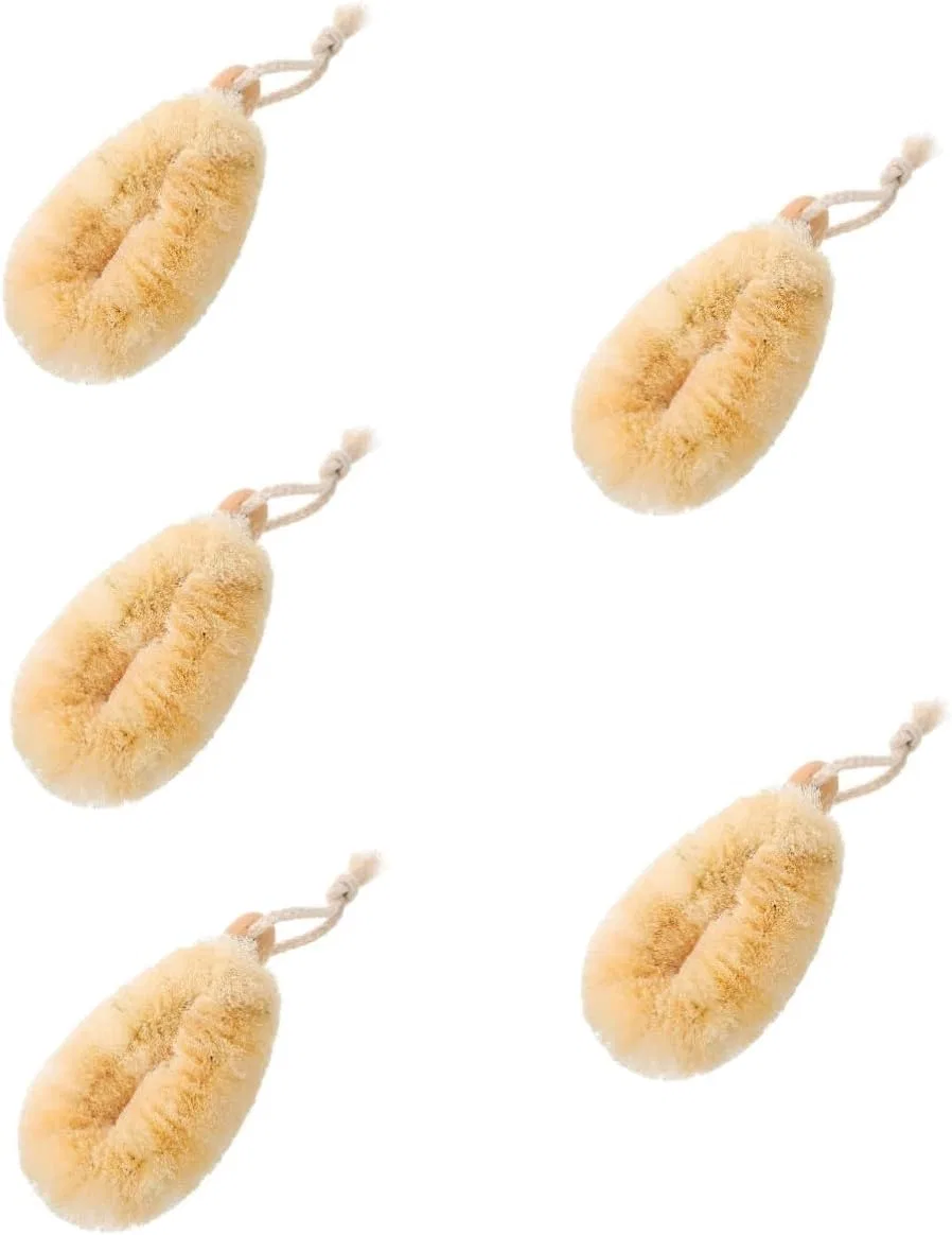Мочалка для тела, сизаль, 5 шт, Minkissy, Kaffeex5 Pcs