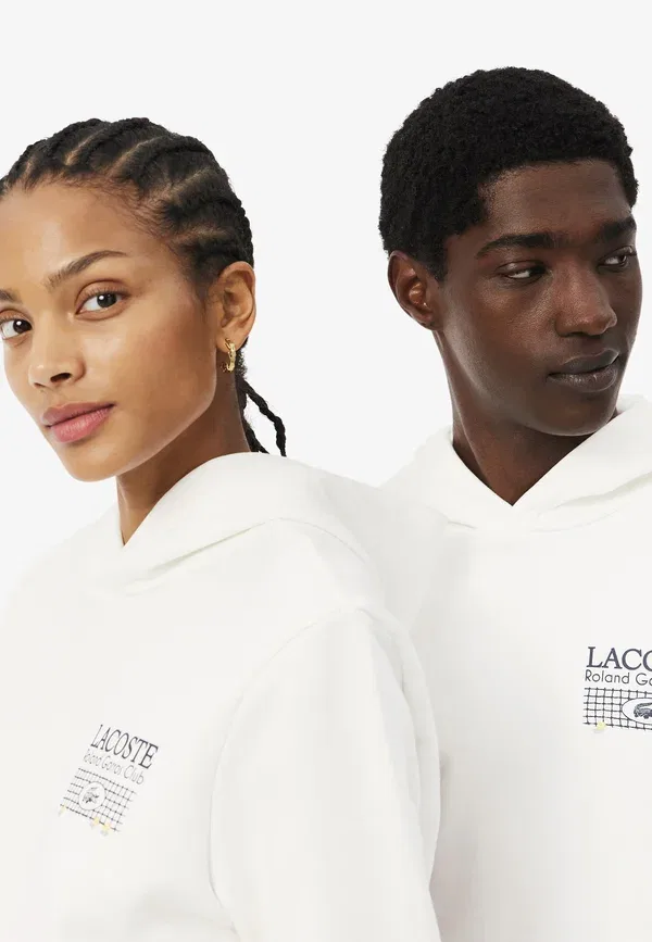 Худи Lacoste унисекс, базовый, черный — фото 3