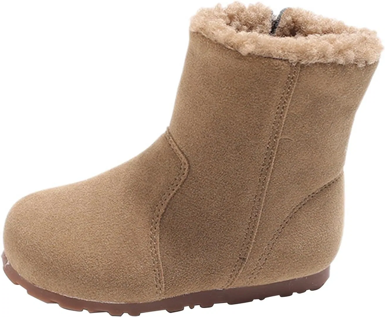 Детские зимние сапоги для девочек с мехом, Khaki
