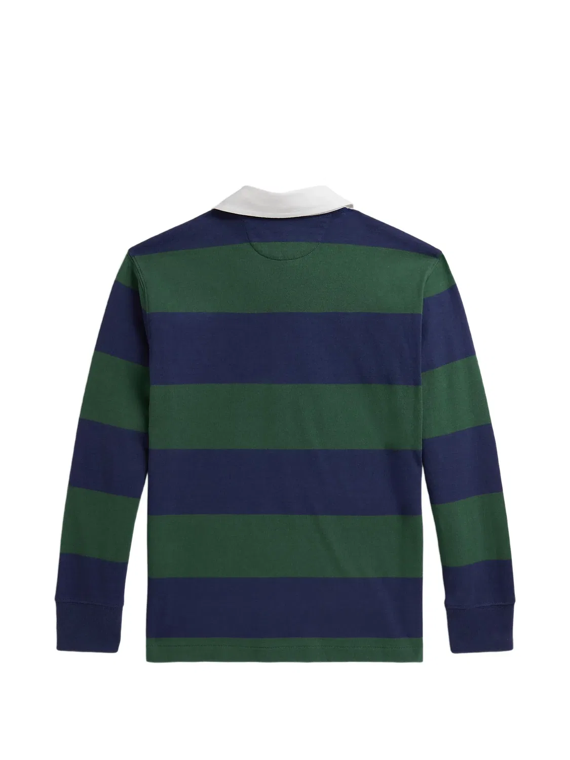 Полосатая рубашка-регби с длинными рукавами Polo Ralph Lauren Kids, синий — фото 2