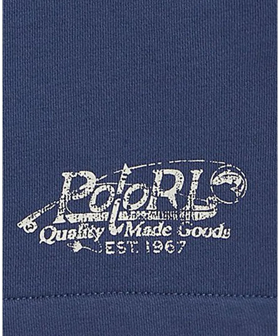 Шорты из французского футера с логотипом Polo Ralph Lauren, Old Royal — фото 3