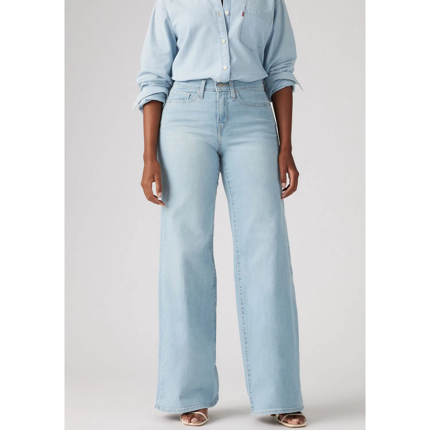 Женские широкие джинсы с высокой посадкой Levi's, Tall Glass