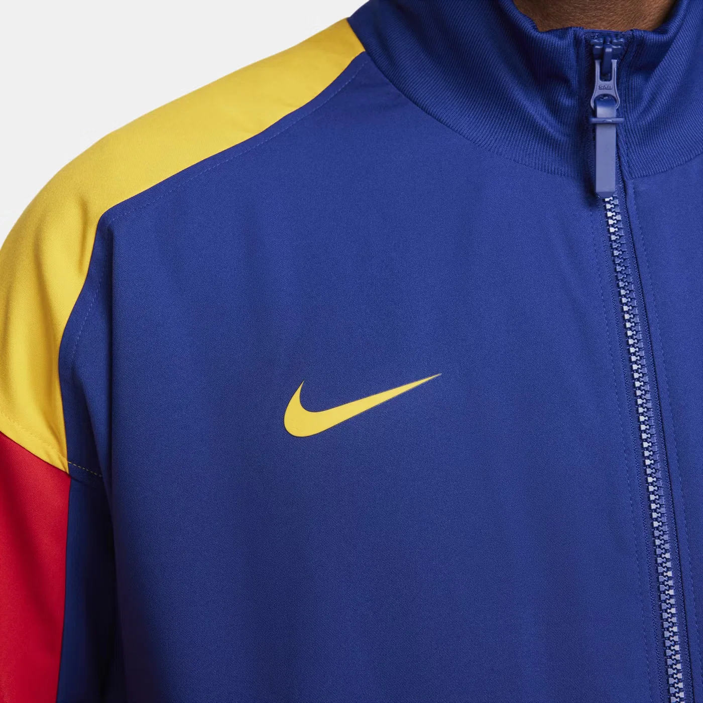 Куртка спортивная с длинным рукавом FC Barcelona Strike Nike, синий — фото 2