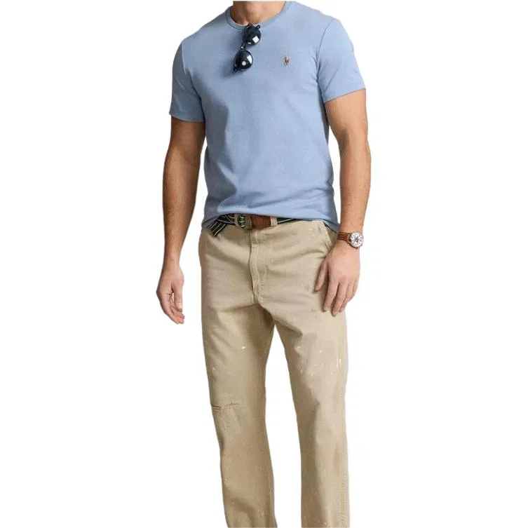 Мужская футболка Sky Blue Polo Ralph Lauren — фото 4
