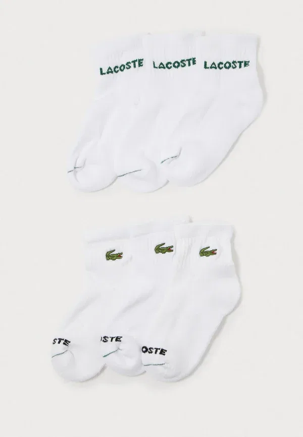 Набор из 6 пар носков унисекс (четверть носка) - носки Lacoste, белый
