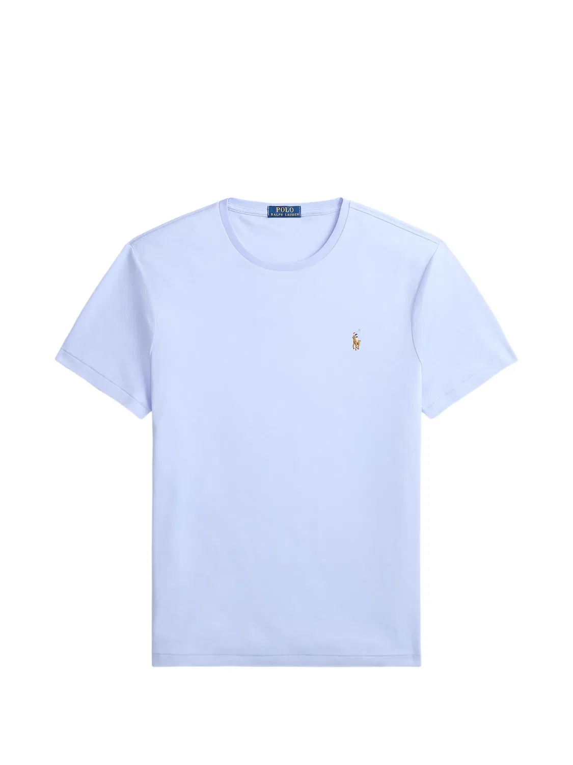 Футболка с вышитым логотипом - синяя Polo Ralph Lauren, синий