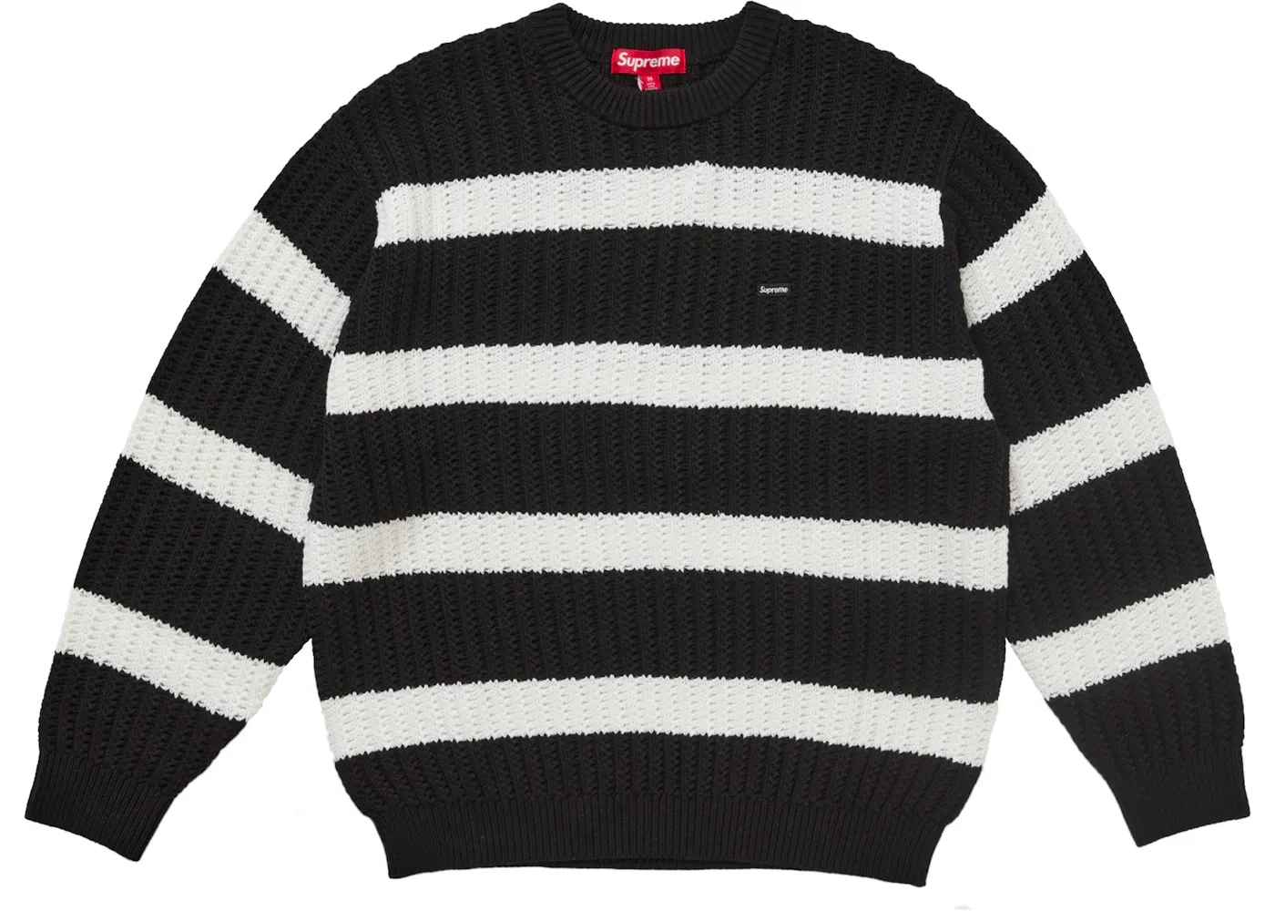 Мужской свитер с полосатым принтом Sweater Supreme, Black