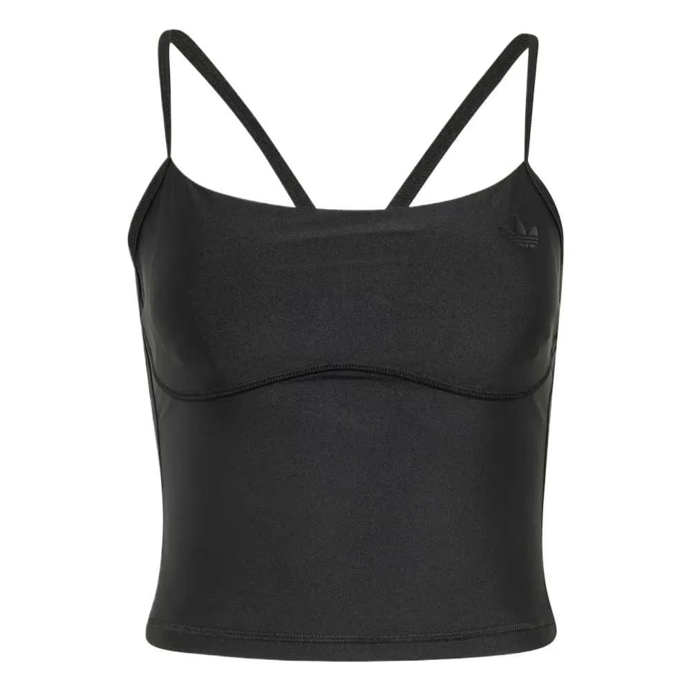 Женский топ без рукавов с квадратным вырезом, Adidas Originals, Black