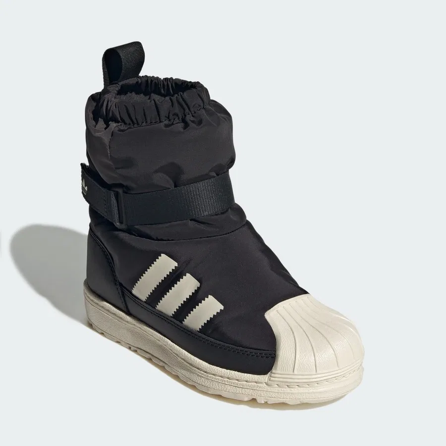 Детские зимние ботинки с принтом Superstar 360 Winterized Boot Shoes adidas, Черно-белый — фото 3