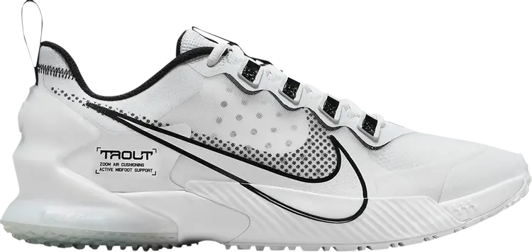 

Кроссовки Nike Force Zoom Trout LTD TF 'White Black', белый