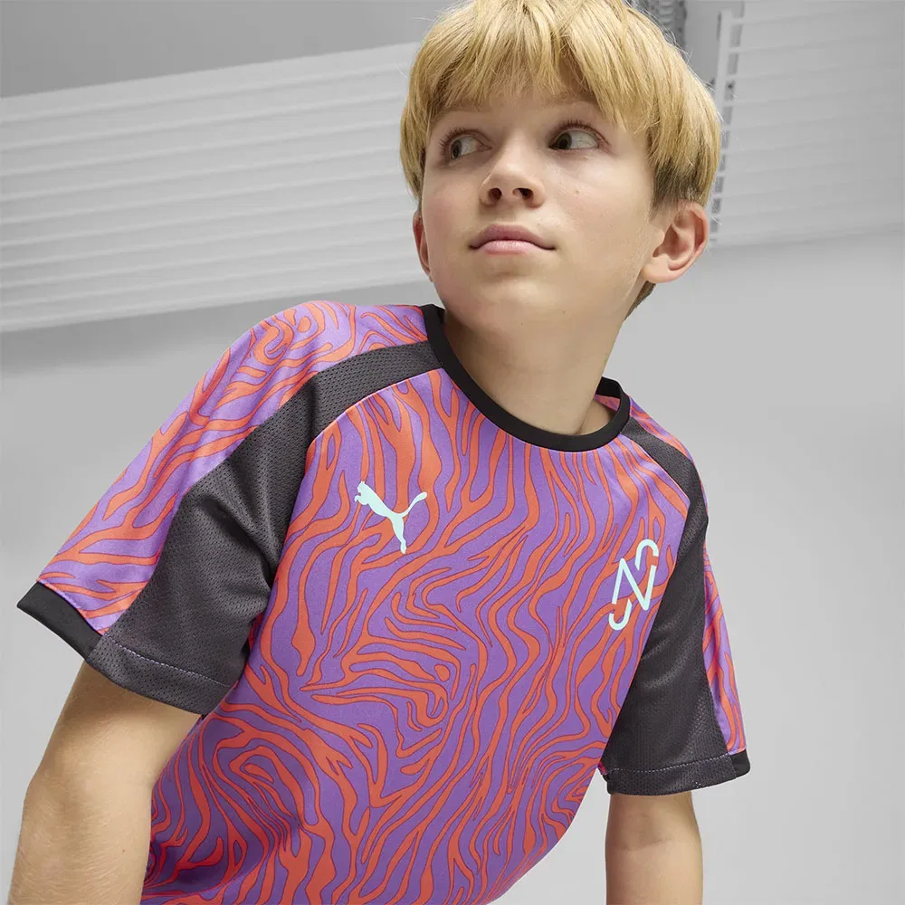 Детская футболка с принтом NJR Puma, Purple — фото 4