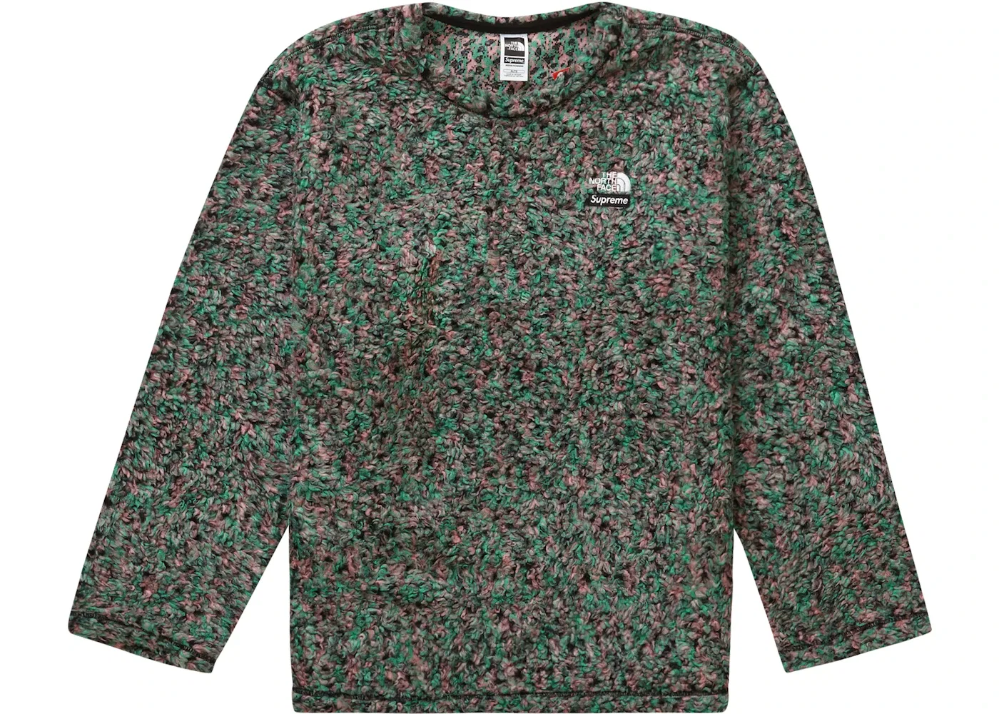 Мужская футболка с принтом Supreme The North Face High Pile Fleece L/S Top, Multicolor