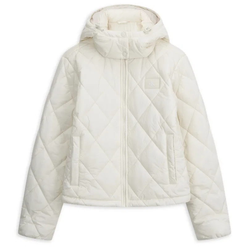 Женский пуховик с капюшоном Calvin Klein, YAS-Ivory