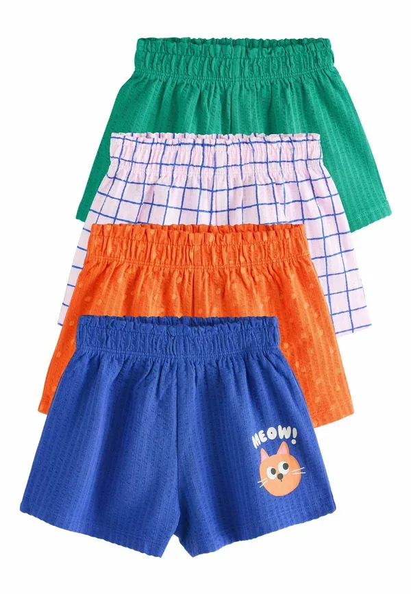Шорты хлопковые Regular fit-4 pack Next, Green, синий/зеленый