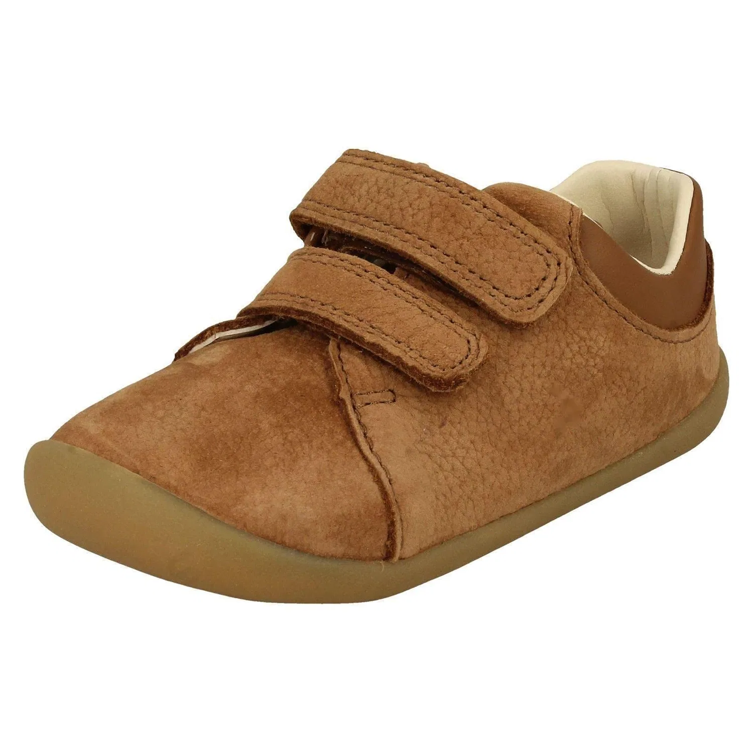 Детские кроссовки для мальчиков кожаные Clarks Roamer Craft T, Tan Leather