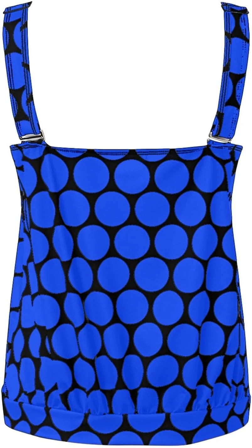 Женский танкини с шортами, Tummy Control, amazon haul items clearance, Generic, 1#_blue — фото 3