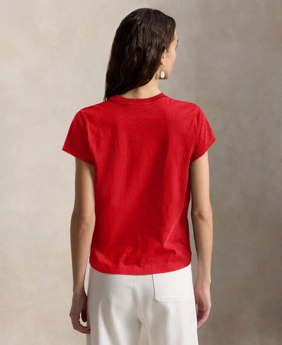 Женская футболка с круглым вырезом Polo Ralph Lauren, Very Red — фото 3