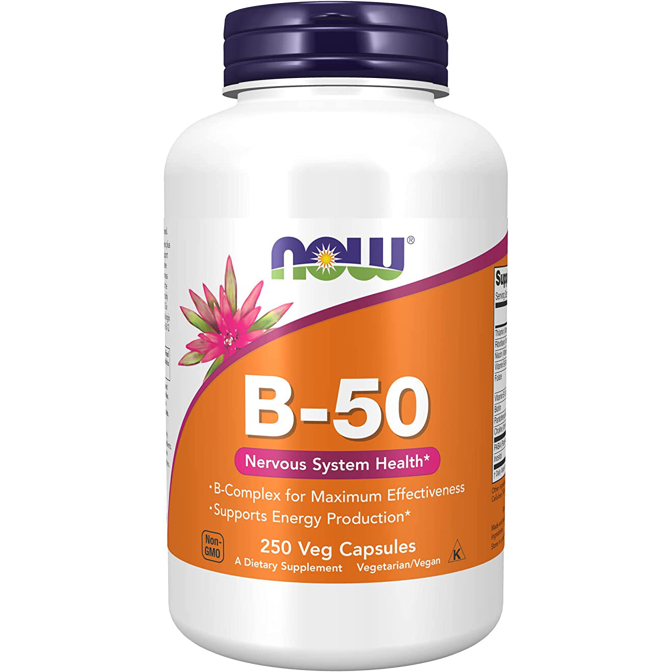 

Комплекс витаминов B-50 Now Foods, 250 вегетарианских капсул