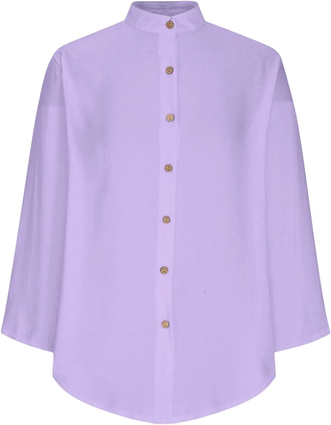 Женская туника свободного кроя на пуговицах Pelang, Light Purple — фото 4
