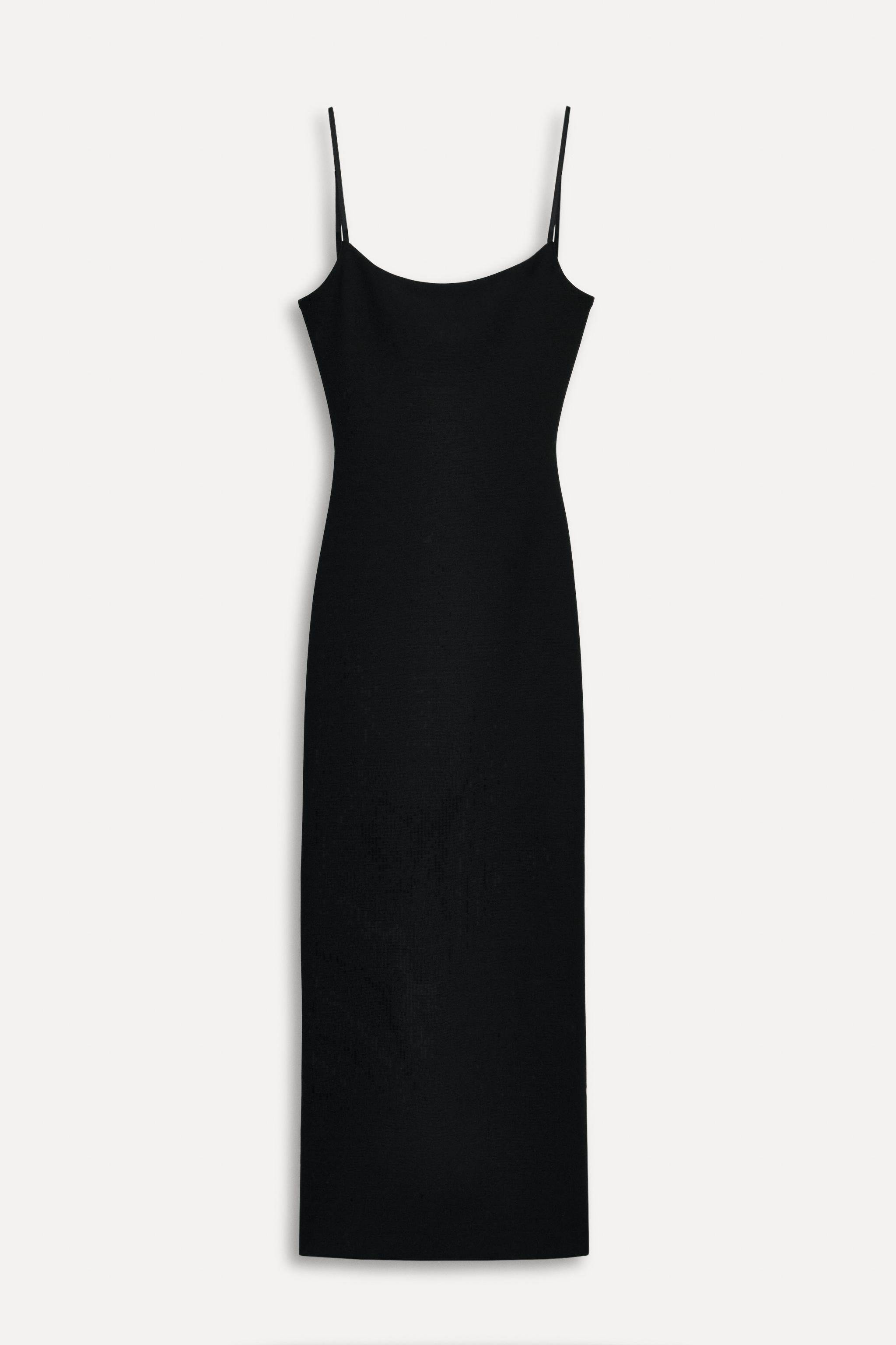 

Платье Zara Strappy Midi 50th Anniversary, черный