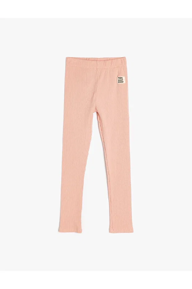 Детские леггинсы для девочек капри с принтом Koton, Pink