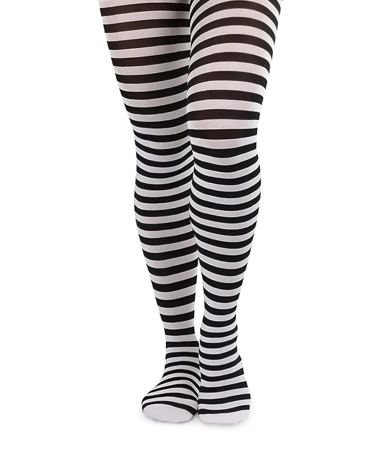 Колготки в полоску (для малышей, маленьких и больших детей) Striped Tights (Toddler/Little Kid/Big Kid) Jefferies Socks, Black/White
