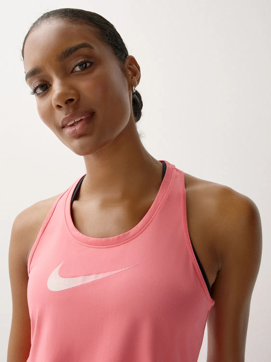 Топ Nike Dri-FIT One Swoosh, розовый — фото 4