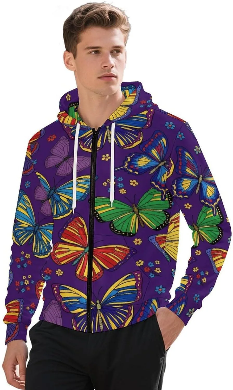 

Мужская худи на молнии с принтом Woof и карманом GemGam