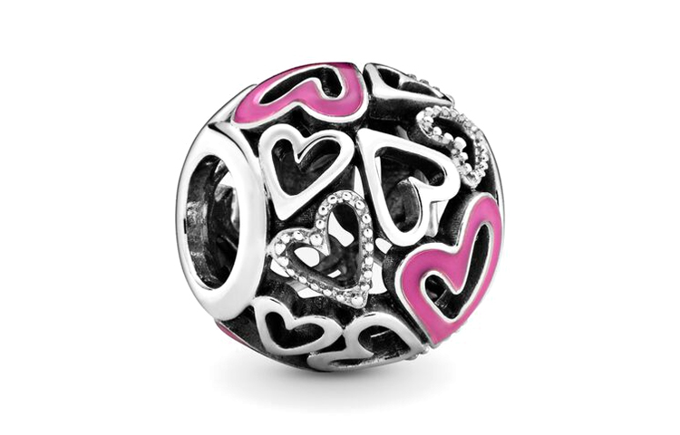 

Moments Beaded Accoutrements женские серебро/розовый Pandora, розовый