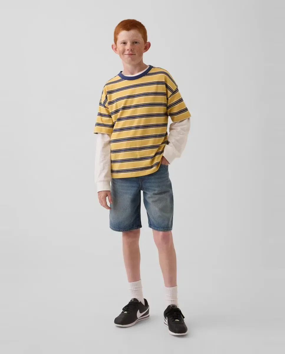 Детские шорты для мальчиков из тенселя Gap, Azul Claro