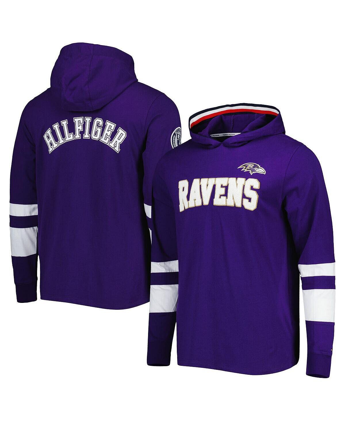 

Мужская пурпурно-белая футболка с капюшоном baltimore ravens alex с длинным рукавом Tommy Hilfiger, мульти